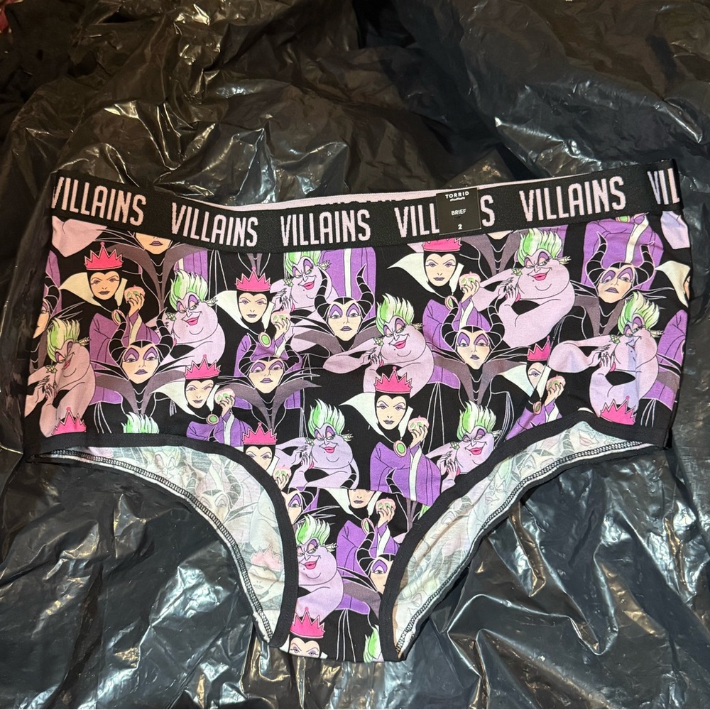 Torrid Villains Evil Queens Brief - Black, Purple, Pink